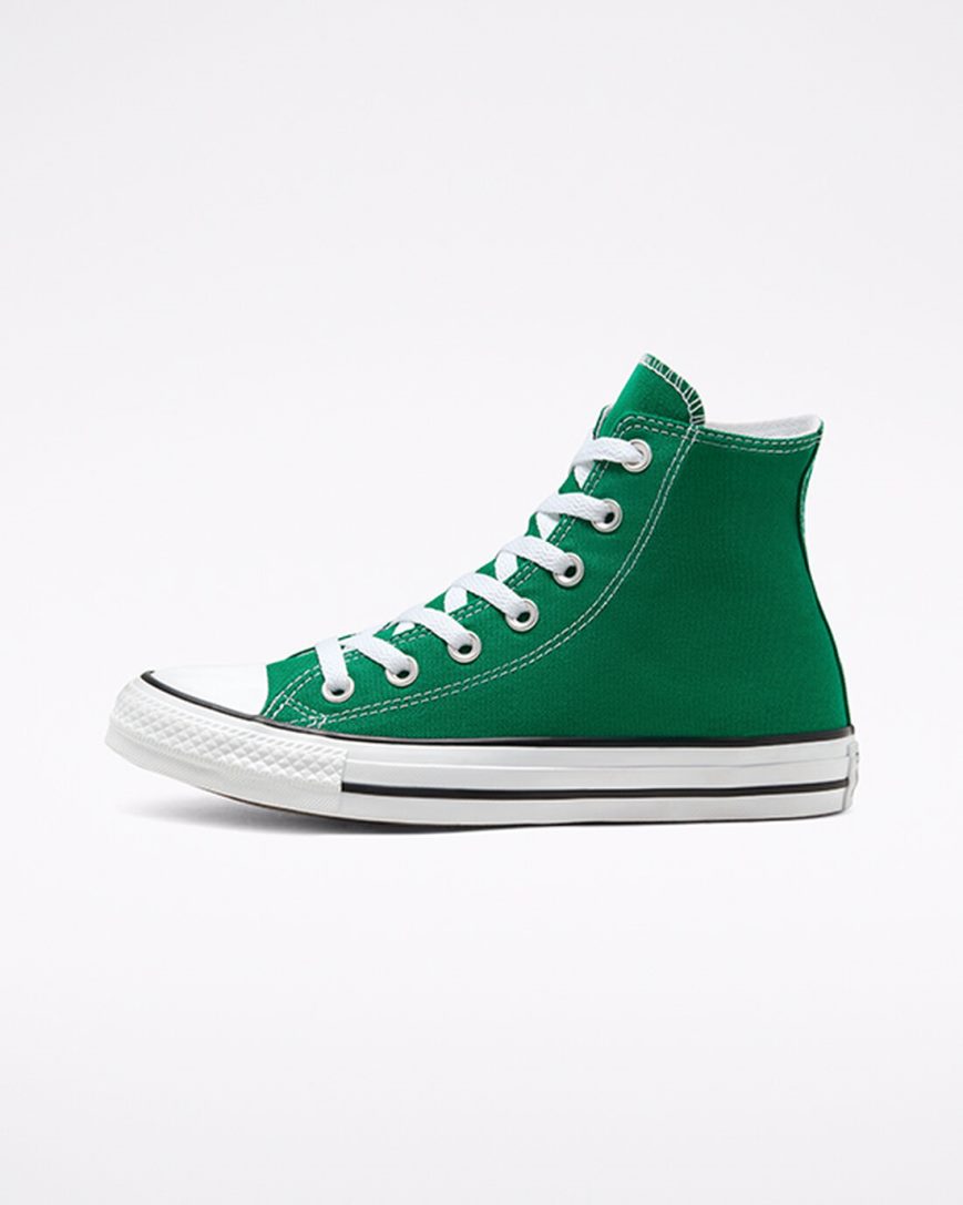 Pánské Boty Vysoké Converse Chuck Taylor All Star Classic Zelene Bílé | CZ JXHT65